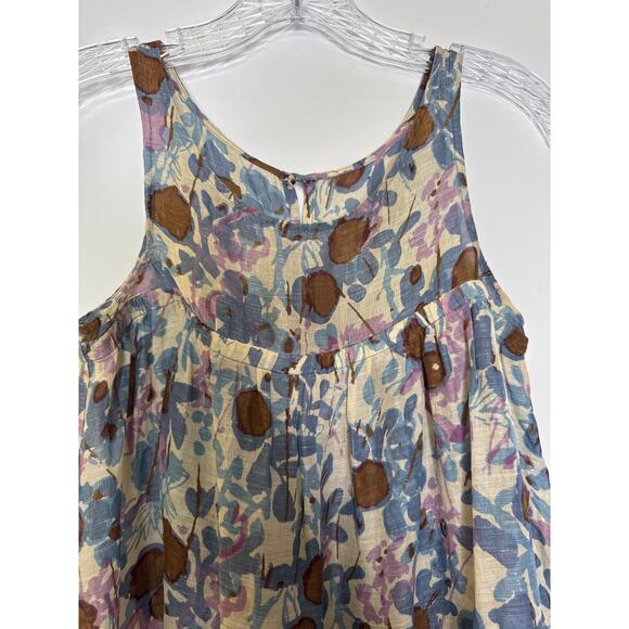 Tracy Reese for Bergdorf Goodman linen silk summer sleeveless top small - Picture 7 of 11